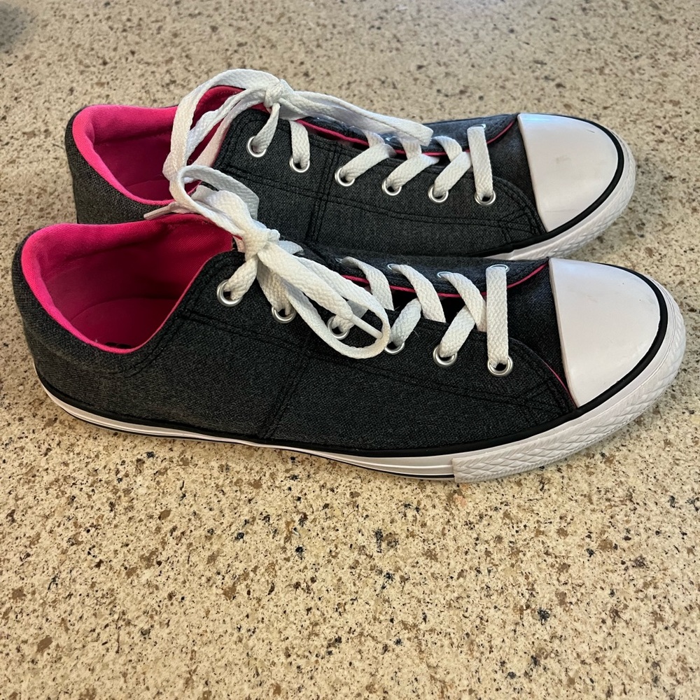 CONVERSE Madison Pink Grey White Pow Sneakers US 9 - Picture 3 of 5